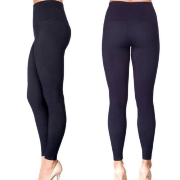 SPANX Assets Blue Shaping Seamless High Waist Leggings 1X - Picture 1 of 7